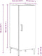 vidaXL - Dressoir - 34,5x34x90 - cm - bewerkt - hout - sonoma - eiken
