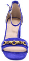 Guess Sara - Sandalen met hak - Suède - Blauw - Maat 39