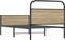 vidaXL - Bedframe - zonder - matras - bewerkt - hout - sonoma - eikenkleur - 100x200cm