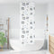 vidaXL - Doucherolgordijn - 80x240 - cm - stofbreedte - 76 - cm