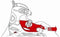 Nijdam 0026 Junior IJshockeyschaats - Verstelbaar - Hardboot - Zwart/Wit - Maat 38-41