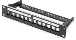 Digitus DN-91420 - Patchpanel - Geschikt voor Keystone-modules - Zwart (RAL 9005)