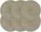 vidaXL - Placemats - 4 - st - rond - 38 - cm - katoen - effen - donkergrijs