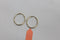 Marie Celeste - Oorringen - Ronde buis 25 mm 14k goud