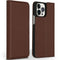 Accezz Premium Leather Slim Bookcase - iPhone 13 Pro Max - Echt Nappa leer - Bruin
