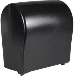 Compact Autocut Dispenser – Zwart – Gerecycled kunststof – Voor handdoekrollen tot Ø19,5 cm