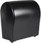 Compact Autocut Dispenser – Zwart – Gerecycled kunststof – Voor handdoekrollen tot Ø19,5 cm