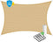 Travelhawk Schaduwdoek Rechthoek - 2 x 3 Meter - HDPE - UV-bescherming - Beige