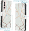 iMoshion Hoesje Geschikt voor Samsung Galaxy S21 Hoesje Met Pasjeshouder - iMoshion Design Softcase Bookcase - Meerkleurig / White Graphic