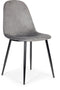 Velvet eetkamerstoel - set van 4 - grijs - 85 x 46 x 46 cm
