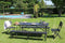 ERRO Picknickbank - Opklapbare Tuinbank - Houtlook - Zwart - 180cm