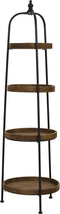 Light & living Light&Living Etagere KARSON hout zwart 4 laags 167 x Ø48