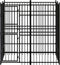 vidaXL - Hondenkennel - met - dak - 3,69 - m² - staal