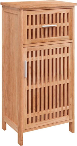 vidaXL - Badkamerkast - 42x29x82 - cm - massief - walnotenhout