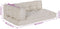 vidaXL - Pallet - Sofa - Kussen - met - Arm- - en - Rugsteun - Crème - Stof