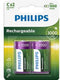 Philips R14B2A300/10 - Oplaadbare Batterij C - 3000 mAh - (12 stuks)