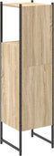vidaXL - Badkamerkast - Sonoma - Eik - 33x33x120,5 - cm - Engineered - Wood