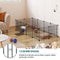 Eugad Modulaire Omheining voor Kleine Huisdieren Zwart 142 x 72 x 36 cm