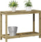 vidaXL - Oppottafel - met - schap - 108x35x75 - cm - geïmpregneerd - grenenhout