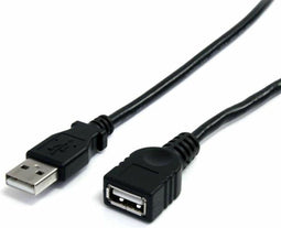 Startech USBEXTAA6BK - USB 2.0 A Male naar USB 2.0 A Female - 1.83 m - Zwart