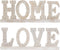 Decoratieve figuren DKD Home Decor Wit Mangohout (40,5 x 5 x 15 cm) (2 Stuks)