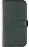Selencia iPhone 12 (Pro) - Echt Lederen Bookcase - 3 Pashouders - Groen