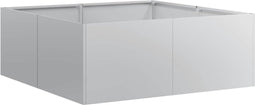 vidaXL - Plantenbak - 80x80x30 - cm - gegalvaniseerd - staal