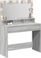 vidaXL - Grijze - Sonoma - Kaptafel - met - LED-verlichting - - - 100x41x135 - cm