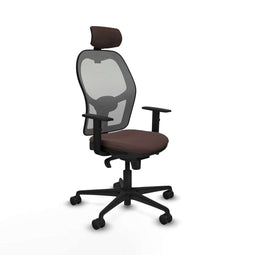 Piqueras y Crespo 1D036N2 - Bureaustoel - Hoogteverstelbaar met armleuning - Grijs Donkerbruin