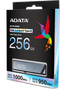 Adata UE800 - USB 3.2 Gen2 type-C - 256GB 1000MB/s - Zilver