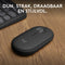 Logitech Pebble 2 M350s - Draadloze Muis - Silent Touch technologie - Grijs