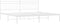 vidaXL - Bedframe - met - hoofdbord - metaal - wit - 200x200 - cm