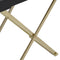 vidaXL - Klaptafel - 48x34x61 - cm - MDF - goudkleurig - en - zwart