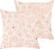 TRITELEIA - Sierkussen set van 2 - Roze - 45 x 45 cm - Fluweel