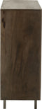 J-Line kast Pino - metaal/mangohout - bruin/grijs