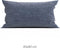 Zohome Kussensloop Lino - Kussenhoes van 40x80 cm - 1 stuk - 100% Katoen - Blauw