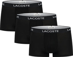 Lacoste Heren 3-pack Trunk - Comfortabel stretchkatoen - Zwart (3-pack)