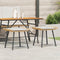 vidaXL - Ligzetels - 2 - stuks - Natuurlijk - 50x40x45 - cm - Poly - Rattan