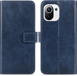iMoshion Hoesje Geschikt voor Xiaomi Mi 11 Hoesje Met Pasjeshouder - iMoshion Luxe Bookcase - Donkerblauw