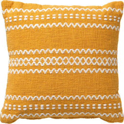 Dutch Decor RIZA - Kussenhoes 45x45 cm - 100% katoen - Golden Glow - geel - met rits - zonder binnenkussen