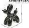 Housevitamin Ornament - Ballon Hond Zwart - Keramiek - 18,5X8,5X21,5.