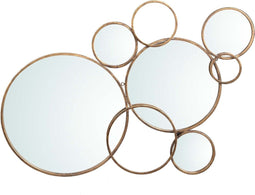 PTMD Merina Meervoudige Spiegel - 100 x 2,5 x 68 cm - Metaal - Goud