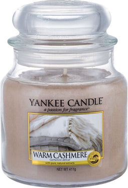 Yankee Candle Medium Jar Geurkaars - Warm Cashmere