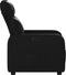Fauteuil verstelbaar kunstleer zwart
