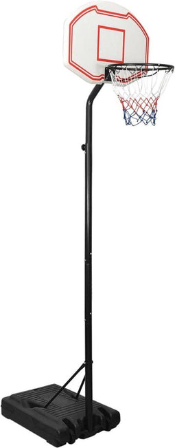 vidaXL Basketbalstandaard 282-352 cm polyethyleen wit