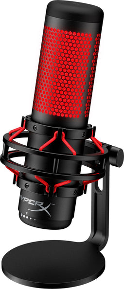 HyperX QuadCast - Microfoon - Trillingsdempende shockmount en tap-to-mute - Zwart