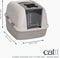 Catit Jumbo Kattenbak - Gesloten - Extra groot - Grijs Beige - 56 x 50 x 47cm