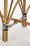 Mica Decorations Mandox Bank voor Buiten - L90 x B36 x H46 cm - Rotan - Zwart, Wit