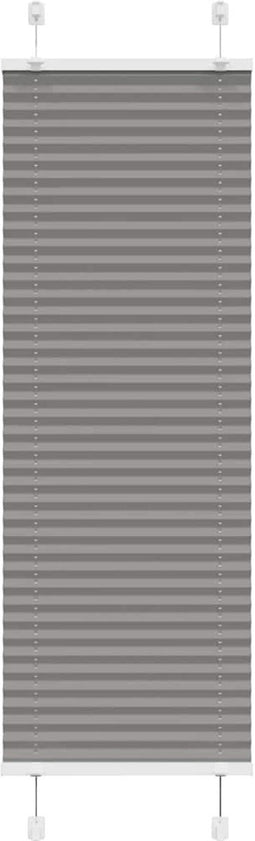 vidaXL - Plissé - rolgordijn - 45x150 - cm - stofbreedte - 44,4 - cm - antraciet