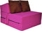 Luxe logeermatras - roze - camping matras - reismatras - opvouwbaar matras - 200 x 70 x 15 - met bru